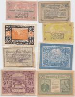 Ausztria 1920. 8db városi szükségpénz T:I-III Austria 1920. 8 pcs of necessity notes C:UNC-F