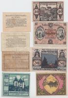 Ausztria 1919-1920. 8db városi szükségpénz T:I-III Austria 1919-1920. 8 pcs of necessity notes C:UNC-F