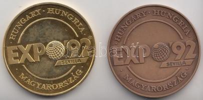 Lebó Ferenc (19630-) 1992. "Magyar Kiállítások és Vásárok Érmekben-Expo 1992 Sevilla" aran...