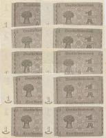 Német 3. Birodalom 1937. 1RM (10x) nyolcjegyű sorozatszám T:I,I-
German Third Reich 1937. 1 Rentenma...