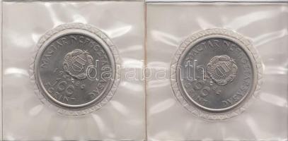 1980. 100Ft "Szovjet-magyar közös űrrepülés" (2x) T:BU Eredeti vákuumcsomagolásban Adamo EM61