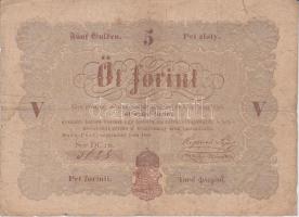 1848. 5Ft "Kossuth-bankó" barna T:III