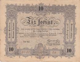 1848. 10Ft "Kossuth-bankó" T:III