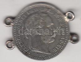 1870KB 10kr Ag "Váltó Pénz" 4db füllel T:2- Adamo M10.1