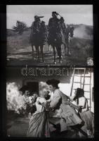 cca 1950 Magyar filmek werkfotói, 23x29 cm (3 db).