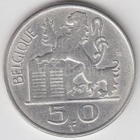 Belgium 1949. 50Fr Ag T:2- Belgium 1949. 50 Francs Ag C:VF Krause KM#136.1