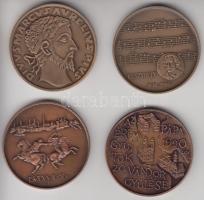 4db MÉE emlékérem X., XII., XVI., XX. Vándorgyűlés T:1