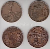 4db MÉE emlékérem X., XII., XVI., XX. Vándorgyűlés T:1