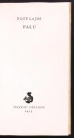Új Elzevír Könyvtár: Nagy Lajos: Falu. Würtz Ádám illusztrációival.
Bp., 1963, Magyar Helikon, 1250 ...