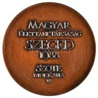 Lapis András (1942-) 1988. "Magyar Élettani Társaság Szeged / Szentgyörgyi Albert" Br emlé...