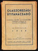 1938 Olaszországi úti tanácsadó III. évfolyam 208p.