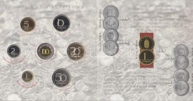 2008. 5-100Ft "Búcsú az egy- és kétforintostól" dísztokos szettben T:PP Csak 4000db!