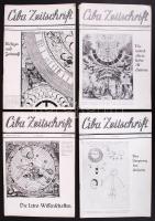 1935 A Ciba Zeitschrift orvosi és alkimiával is foglalkozó újság 4 db száma / Medical and alchemical magazin 4 copies