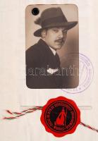 1927 Égly Antal író, újságíró jogi kari leckekönyve számos híres tudós aláírásával