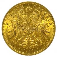 Ausztria 1910. 10K Au "Ferenc József" (3.41g/0.900) T:2 ph.
Austria 1910. 10 Kronen Au &qu...
