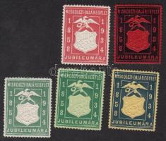 1934 Miskolci daláregylet 5 klf levélzáró