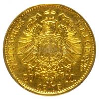 Német Államok / Poroszország 1873A 20M Au "I. Vilmos" (7.94g/0.900) T:2- ph.
German States...