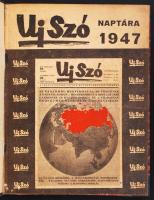 1947 Az Új Szó naptára félvászon kötésben