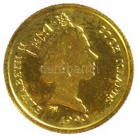 Cook-szigetek 1990. 25 Au "Veszélyeztetett vadvilág" (1.21g/0.999) T:PP Cook Islands 1990. 25 Dollars Au "Endangered Wildlife" (1.21g/0.999) C:PP