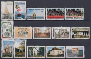 15 db modern reklámbélyeg