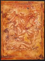 1 db réz klisé: Kozma Lajos terve 8x12 cm