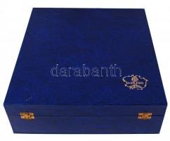 Herendi Viktória mintás mokkás készlet, kézzel festett, jelzett, hibátlan, eredeti díszdobozában / H...