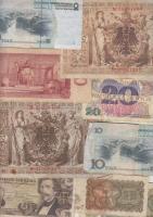 40db vegyes magyar és külföldi bankjegy T:vegyes