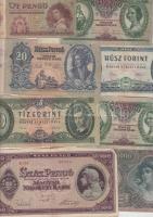 40db vegyes magyar és külföldi bankjegy T:vegyes