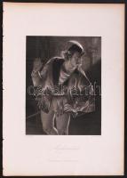 Mephistopheles, acélmetszet, megjelent a Goethe galéria című könyvben, Lipcse 1864, 15×11 cm