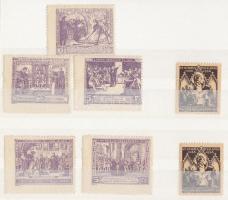 Reformáció 400 éves sor + Magyar ex libris gyűjtők Egyesülete 7 db levélzáró