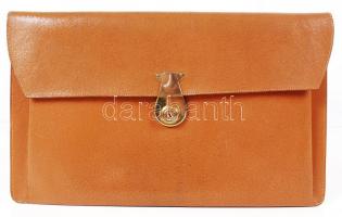 Bőr irattartó 2 db kulccsal, 39×22 cm