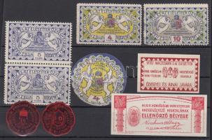 9 db I. Világháborús segélybélyeg