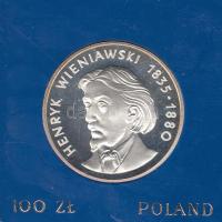 Lengyelország 1979. 100Zl Ag "Henryk Wieniawski" T:PP Eredeti tokban Poland 1979. 100 Zlotych Ag "Henryk Wieniawski" C:PP Original plastic case