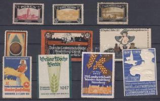 10 db régi német levélzáró