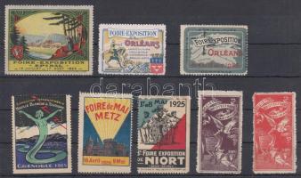 8 db régi francia levélzáró