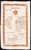 1915 A budapesti német konzulátus által kiállított fényképes utazási igazolvány / Travelling pass