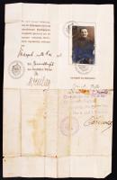 1915 A budapesti német konzulátus által kiállított fényképes utazási igazolvány / Travelling pass