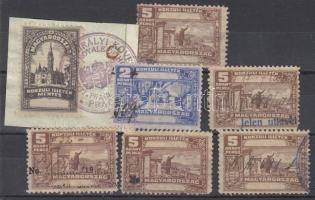 7 db konzuli illeték bélyeg