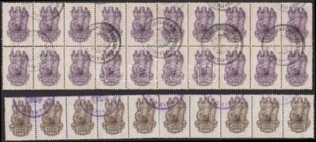 Törvénykezési illeték 500P húszastömb + 1000P tízescsík