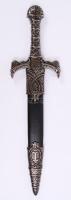 Oroszlányszívű Richárd tőrének igényes, gyűjtői másolata bőrtokkal / Collectors copy of Lioanheart's dagger 45 cm