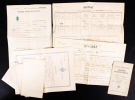 cca 1947-1948 Vegyes nyomtatványok, iratok (Pesti Izé szatirikus hetilap II. évf. 1, 5, 18, 32, 40. ...