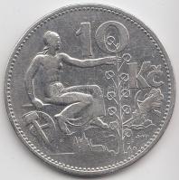 Csehszlovákia 1930. 10K Ag tanúsítvánnyal T:2- Czechoslovakia 1930. 10 Korun Ag with certificate C:VF Adamo KM#15