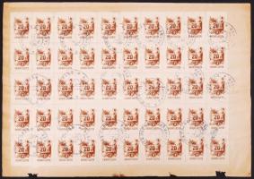 Okmánydarab 100 x 20P okirati illetékbélyeggel