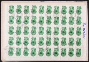 Okmánydarab 100 x 100P törvénykezési illetékbélyeggel