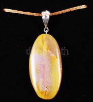 Achát függő, kapcsos függesztővel, díszdobozban / Achat pendant 5 cm