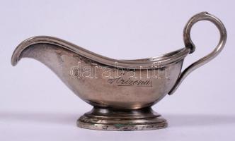 Tacker és társa alpakka szószos kiöntő "Arizona" felirattal, m:7 cm, h:13 cm