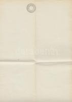 Kitöltetlen 30kr szignettás papírlap