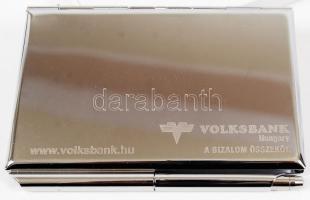 Nem használt reklámos jegyzetfüzet és névjegykártya tartó eredeti dobozban, tollal