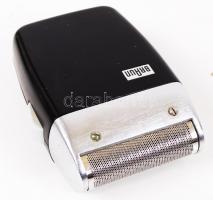 Retro Braun villanyborotva, működik, műanyagtokban, 14×13 cm