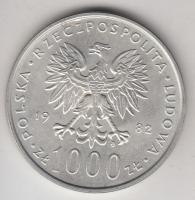 Lengyelország 1982. 1000Zl Ag "II. János Pál Pápa látogatása" T:1-
Poland 1982. 1000 Zloty...